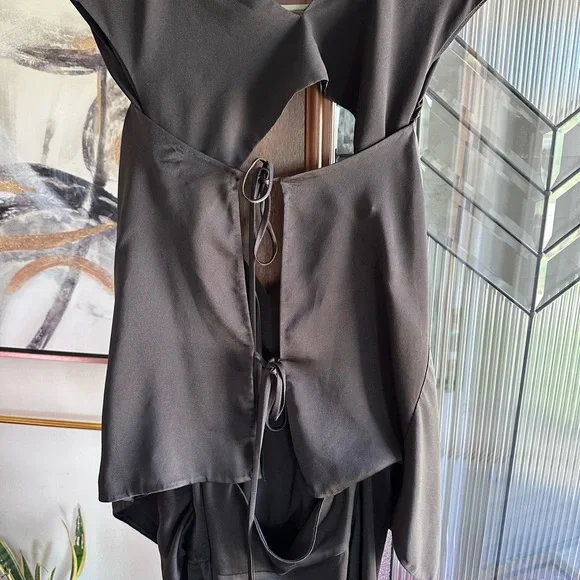 3.1 Philip Lim Black Satin Dress Size 12 - Picture 8 of 8